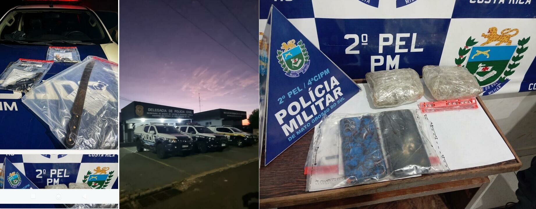 Imagem de compartilhamento para o artigo Três suspeitos ligados a organização criminosa morrem em confronto com a PM em Costa Rica da MS Todo dia